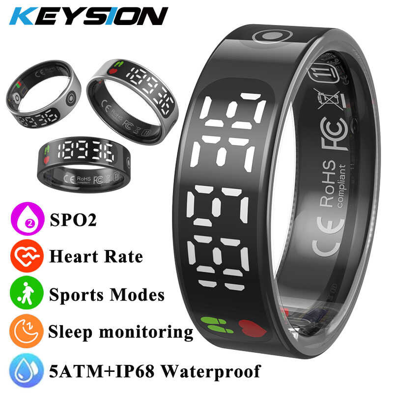 ❤ KEYSION อุปกรณ์ติดตามสุขภาพขั้นตอนกันน้ำ5atm