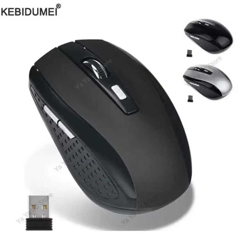 เมาส์เกมมิ่งไร้สาย 2.4G ปรับได้ 1600DPI เมาส์ออปติคอลสำหรับสำนักงาน ออกแบบตามหลักสรีรศาสตร์สำหรับโน้