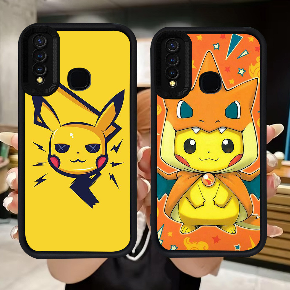 Q108 Pikachuปลอกอ่อนสําหรับVIVO Y30 Y50 Y19 V9 Y95 Y93 Y12 Y91 Y30i Y15 Y17 Z1 Pro Y91C