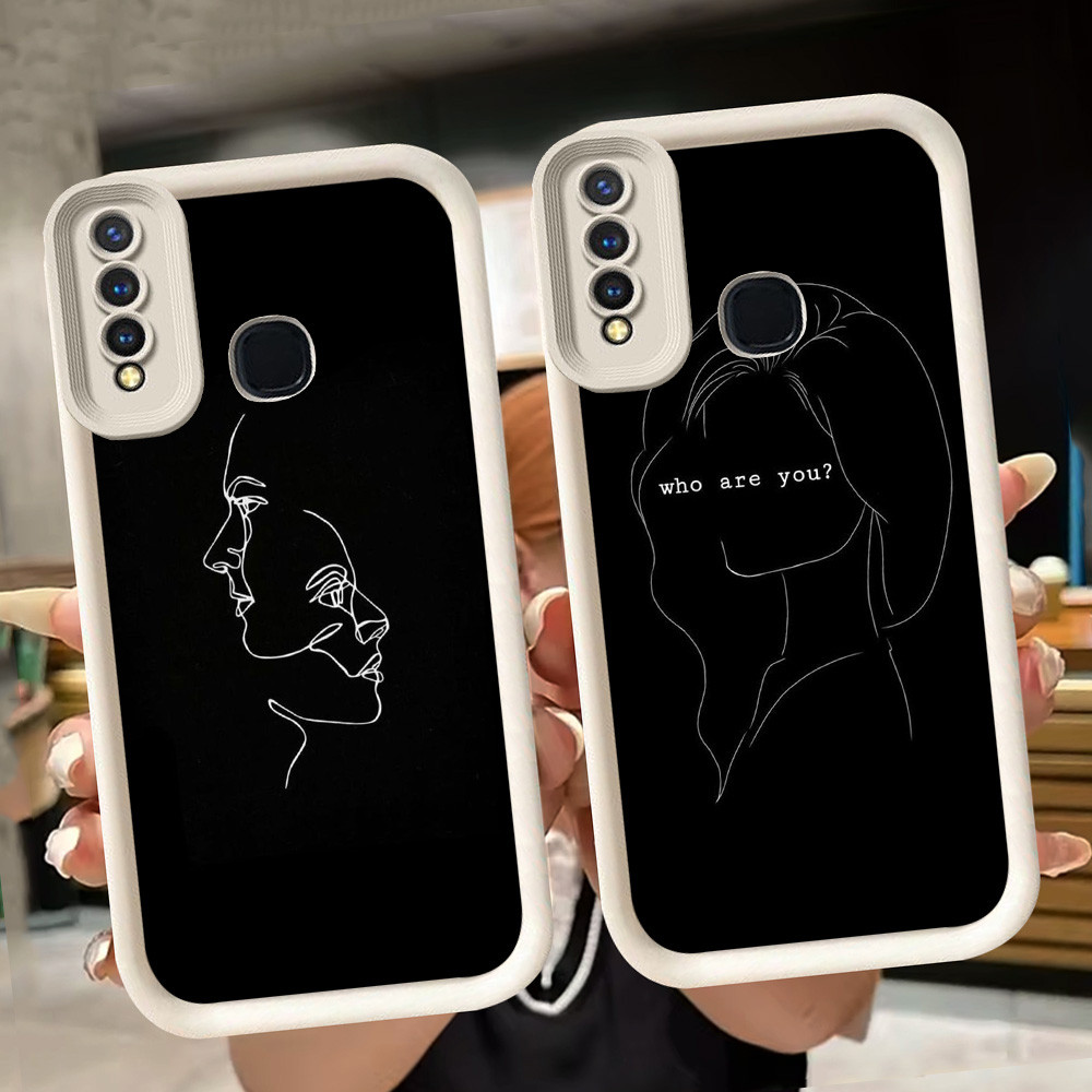 ปลอกอ่อนสําหรับ VIVO Y19 Y30 Y30i Y17 Y93 Y95 Y12 Y50 Y15 Y91 Z1 Pro V9 Y91C สีขาว Q68 Simple One Li