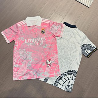เสื้อยืด Real Madrid Hello Kitty | เสื้อโปโลรุ่นมังกรจีน