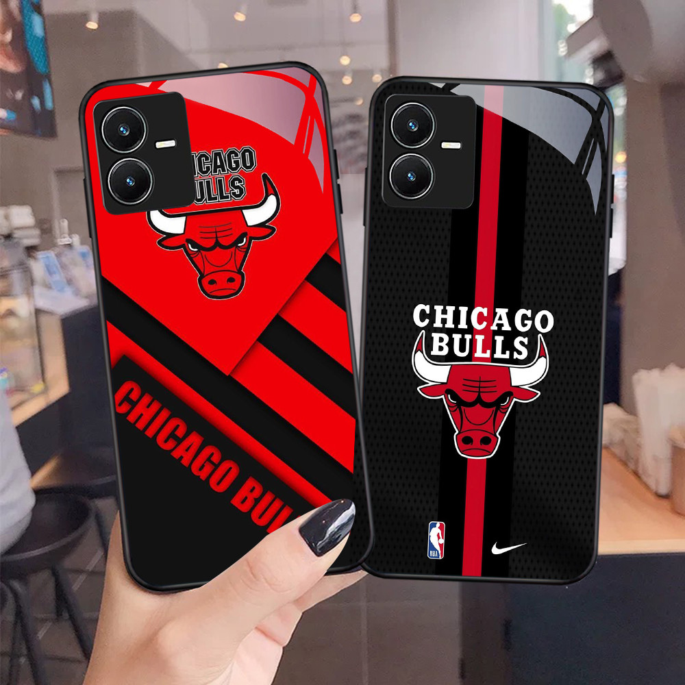 NC-17 Chicago Bulls แก้วสําหรับ VIVO Y22 Y35 Y75 Y28 Y22S V25 Y55 iQOO Z6
