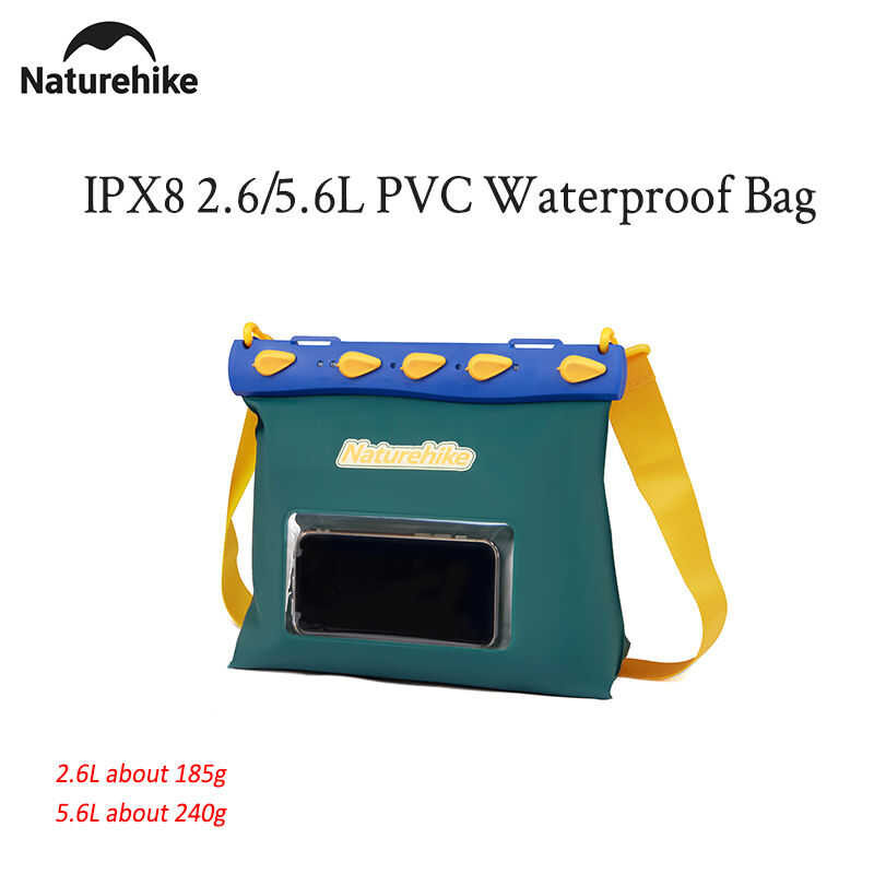 ❤ Naturehike Outdoor Ipx8 2.6/5.6L PVC Waterproof Ultralight Only 185/240G Shoulder Bag Traveli