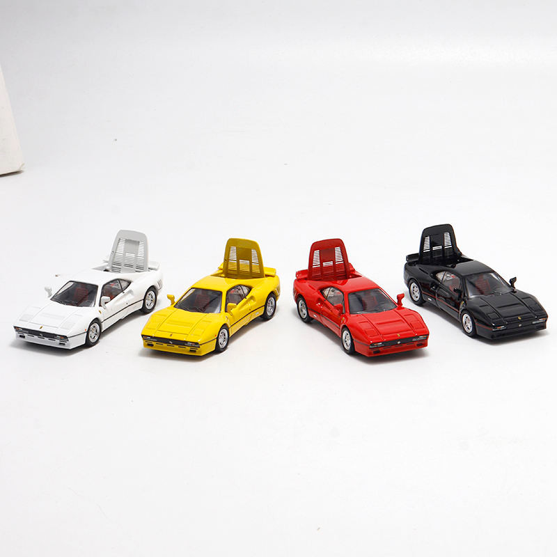 Hone รุ่น 1: 64 Ferrari Horse Leap 288 GTO เปิดฝาครอบรุ่นจําลองรถเครื่องประดับ