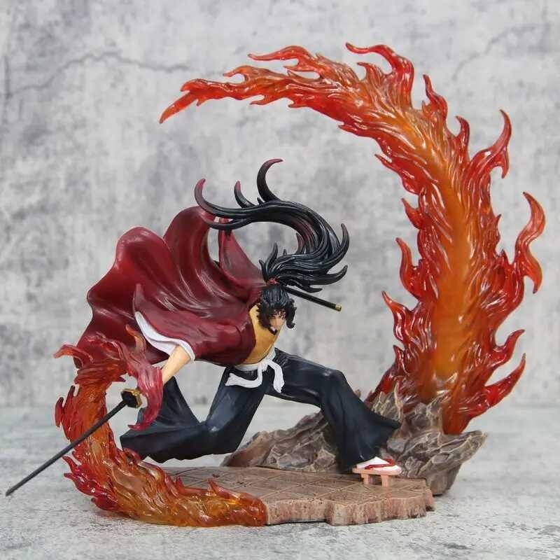 ➧ Demon Killer อะนิเมะหุ่น Tsugikui Yoriichi Kokushibu Action Figure GK รูปปั