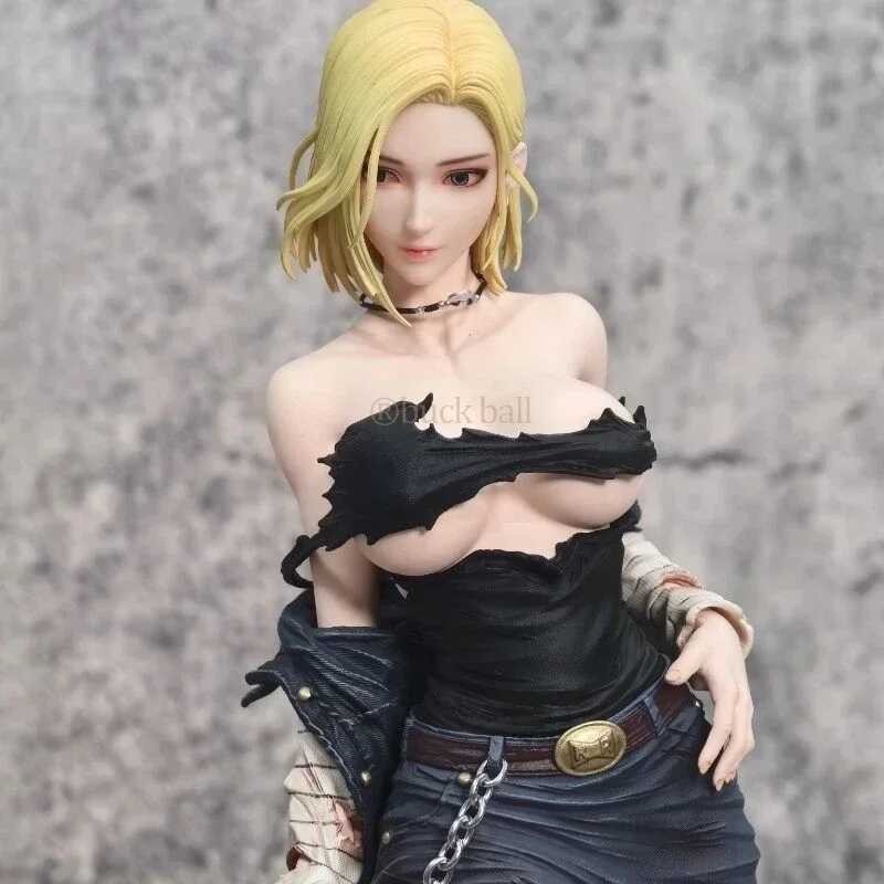 ➧ Dragonball Z อะนิเมะตัวละคร 30 ซม. Android 18 Action Figure Sexy Lazy Pvc ร