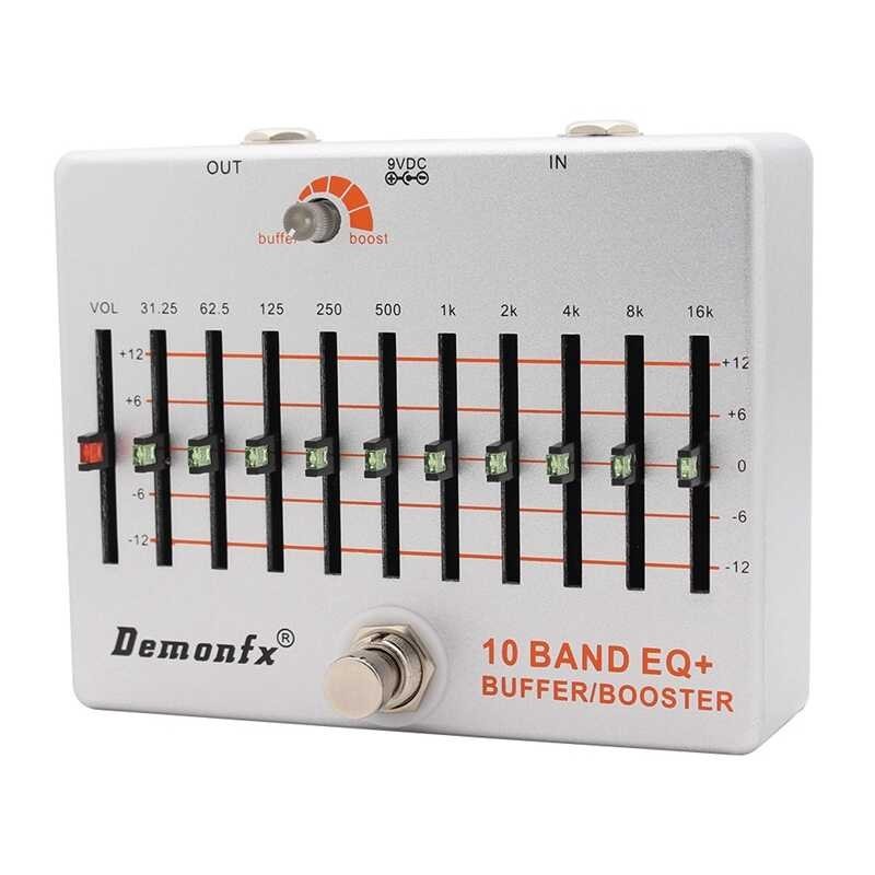 ➧ Demonfx 10 Band + เบสกีต้าร์ Pedal Equalizer Booster Buffer