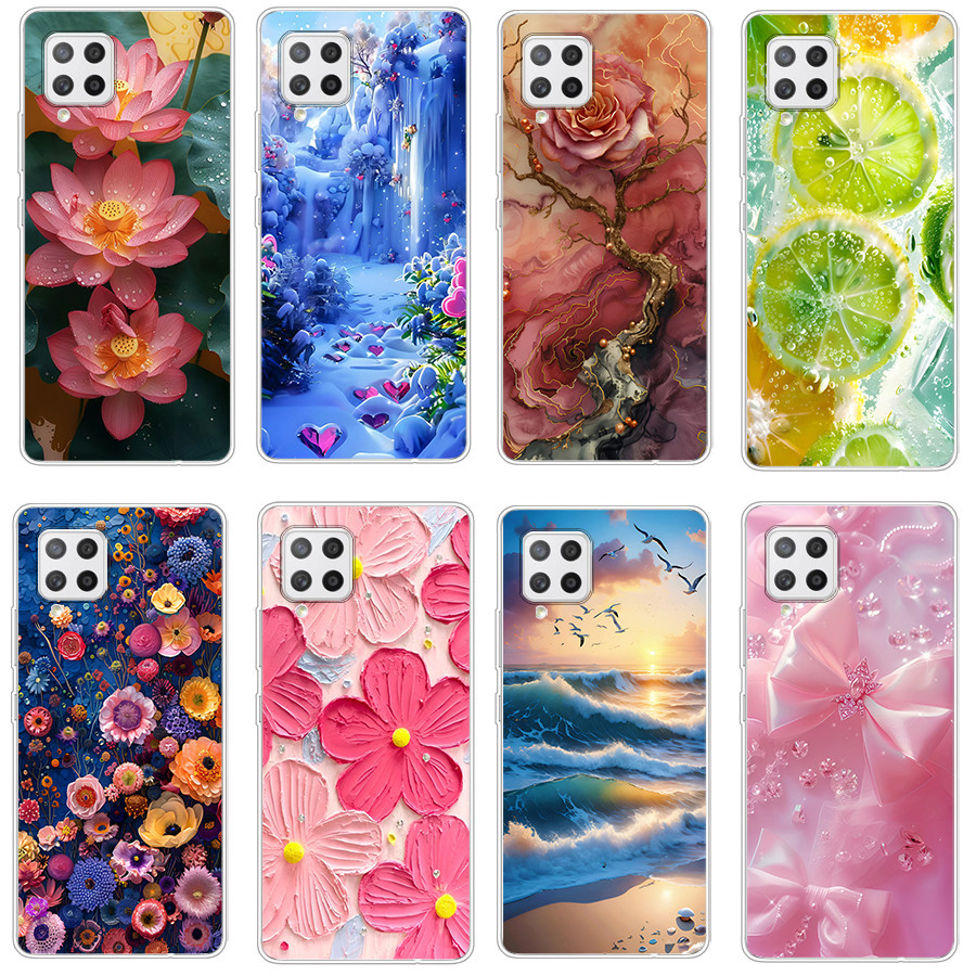 เคสสําหรับ Samsung galaxy A42 M42 5G เคสซิลิโคนนุ่ม TPU พิมพ์ฝาครอบโทรศัพท์