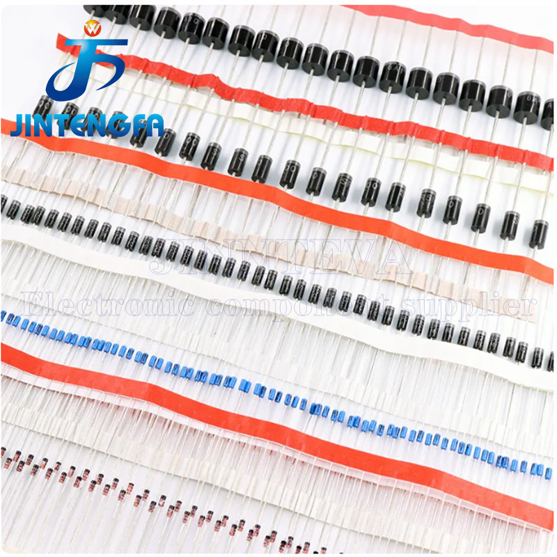 In-line ไดโอดท่อ 20PCS 1N5401 1N5404 1N5408 DO-27 3A 100/400/1000V DIP Rectifier ไดโอด IN5401 IN5404
