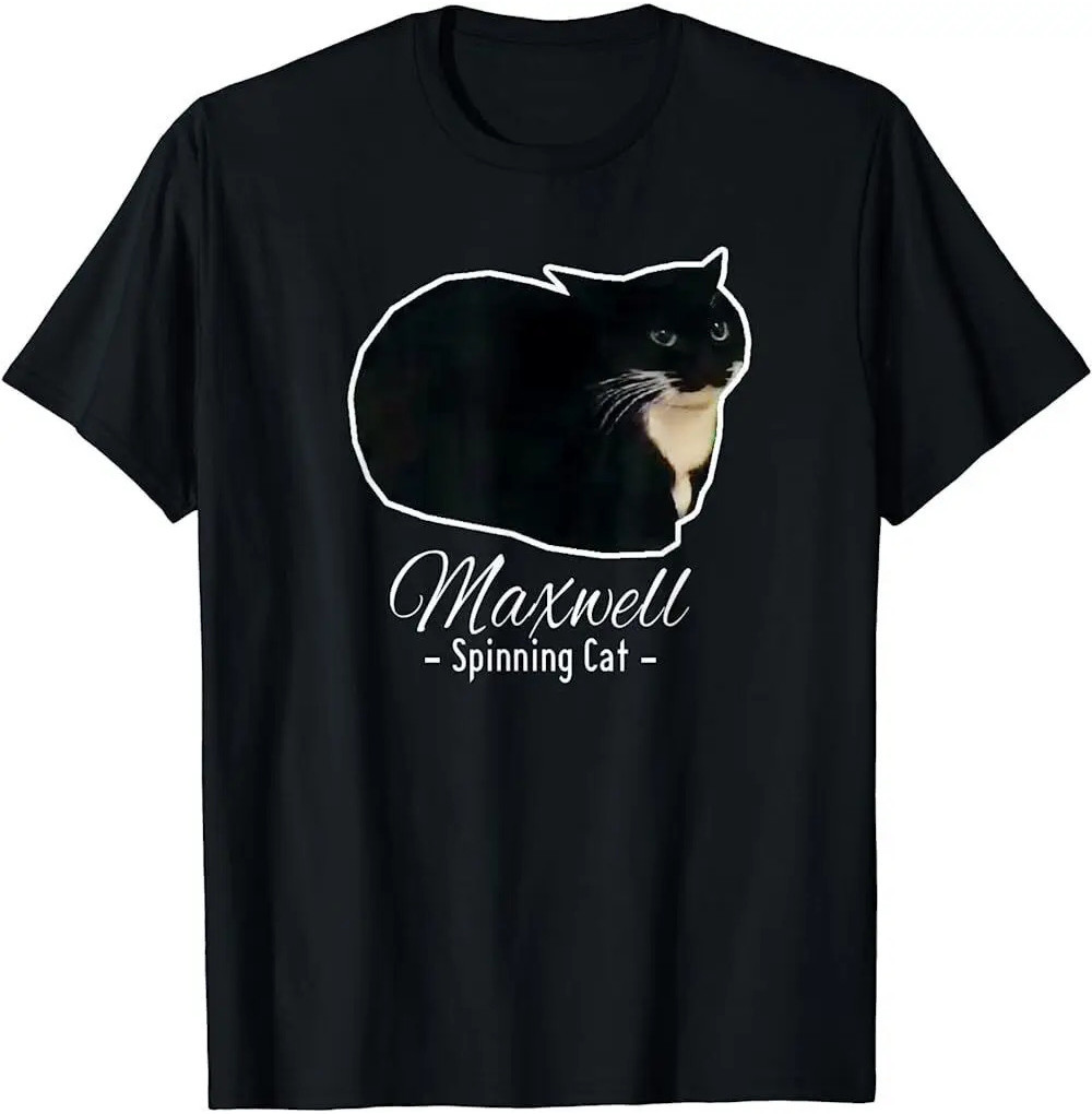 New LIMITED Spinning Cat Meme Maxwell เสื้อยืด Cat Meme