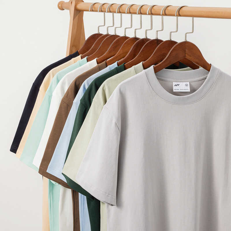 240G 44E หนักปอนด์อเมริกันวินเทจ สั้นเสื้อยืดผู้ช