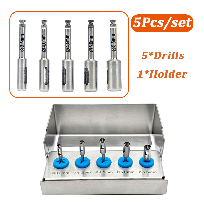5 ชิ้น/เซ็ตทันตกรรม Implant เจาะชุดเนื้อเยื่อ Punch ทันตกรรม Implant เนื้อเยื่อ Punch เครื่องมือทันตกรรม