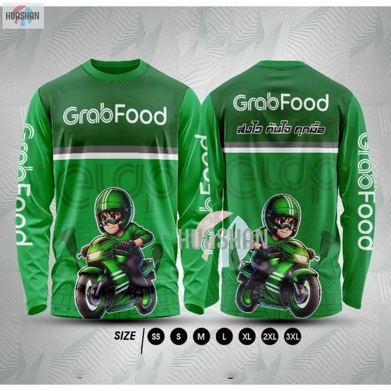Rider G คอกลม grab bucket แขนยาว ไรเดอร์ไทย