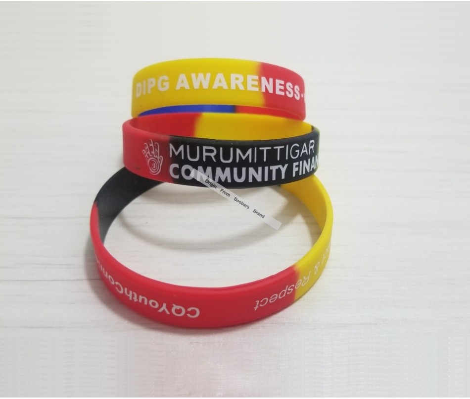 Custom 2020 New Print Rubber Wristband Silicone Bracelet high quality fashion wristbands For Sports