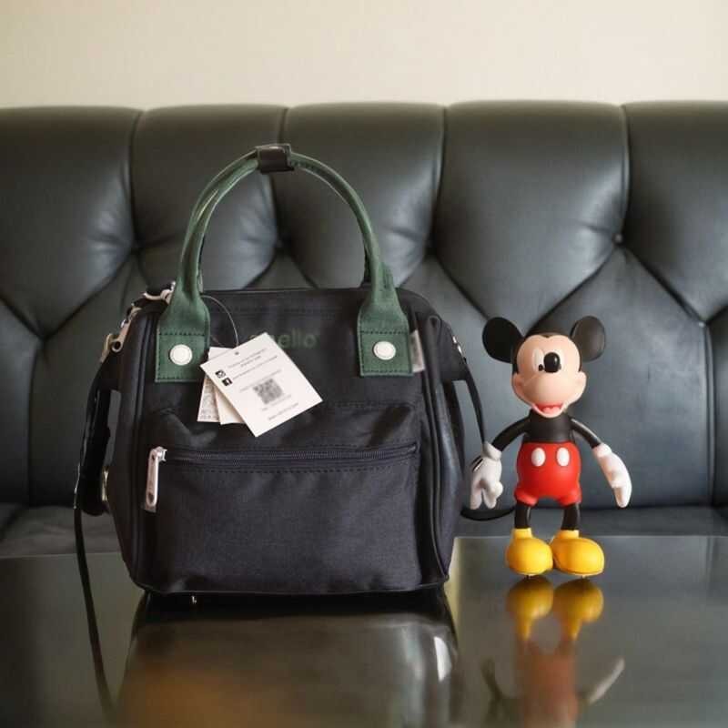 Japan Rakuten Three-In-One ผู้หญิง สะพายข้าง Mommy สะพายผ้าใบ Contrast Color Runaway Nylon Match