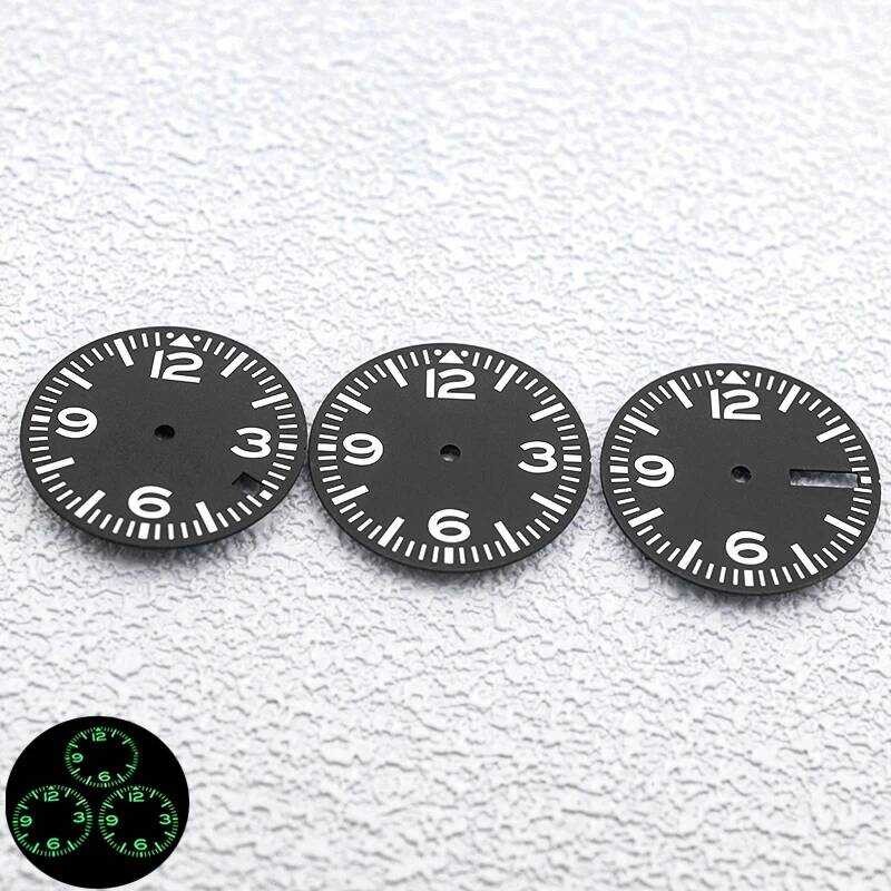 ▥ 28.5 มม.C3 สีเขียว Luminous Dial Fit Skx007 6105 SRPD Tuna Monster เต่านาฬิกาสําหรับ 4R 7S26