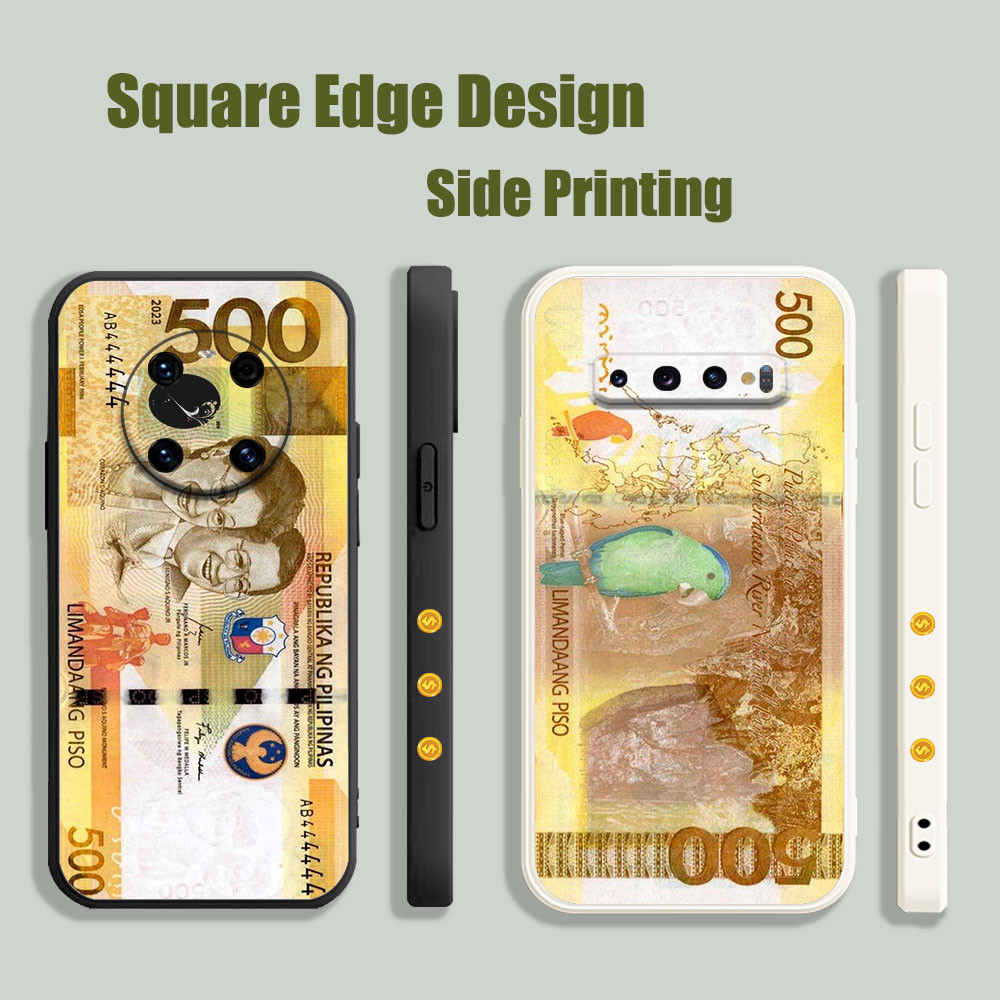 ปลอกสําหรับ OPPO A16E A16K A94 Reno7z 5G A55 A74 A57 2022 4G A17 เงินใหม่ 500 Peso CYX76 เคสโทรศัพท์