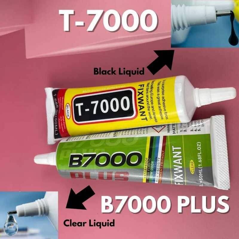 กาวยา B7000 ใส PLUS และ T-7000 สีดำ ขนาด 15 มล./50 มล./110 มล. สำหรับซ่อมโทรศัพท์, งานฝีมือ DIY เครื