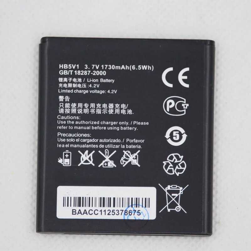 ▥ 1730Mah Hb5v1 โทรศัพท์li-Ionแบตสำหรับhuawei Y516 Y300 Y300c Y511 Y500 T8833 U8833 G350 Y535c