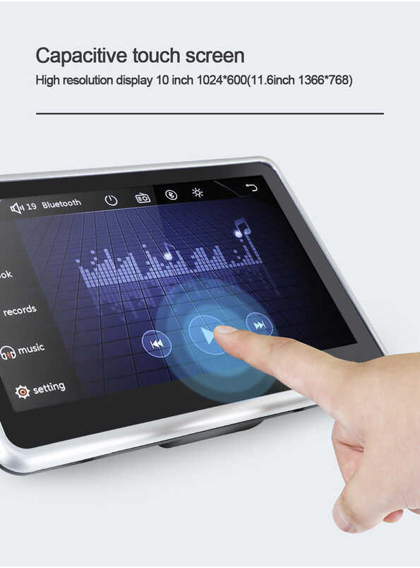 Hrx1168m Headrest Monitor Tablet For Car Rear Seat Player 11.6 Inch IPS Touch Screen 1080P Video Mu
