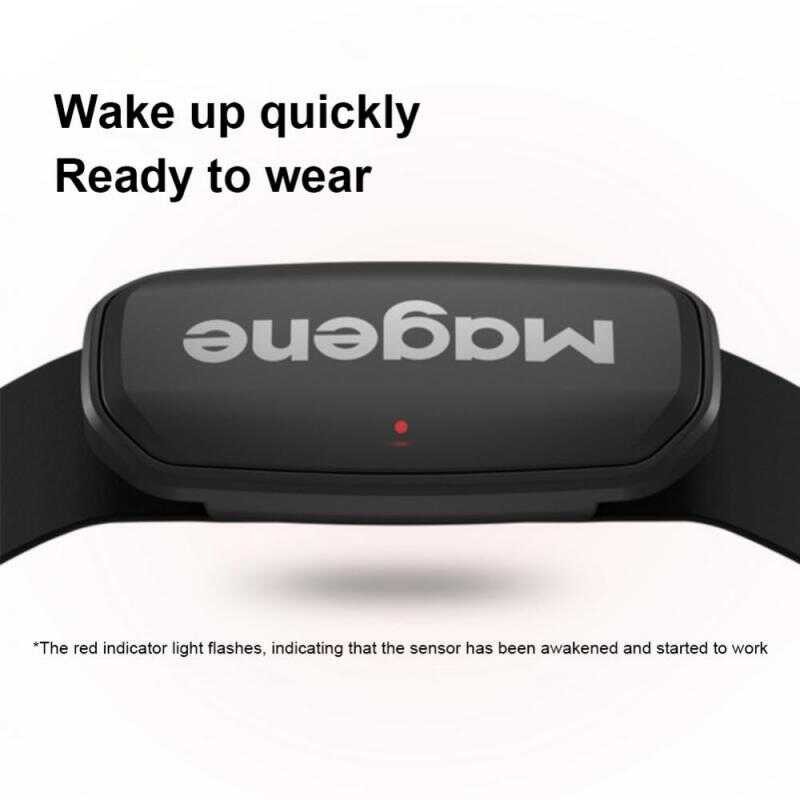 Δ Magene H303 Heart Rate Monitor เซ็นเซอร์มือถือ ANT + บลูทู ธ โหมดค