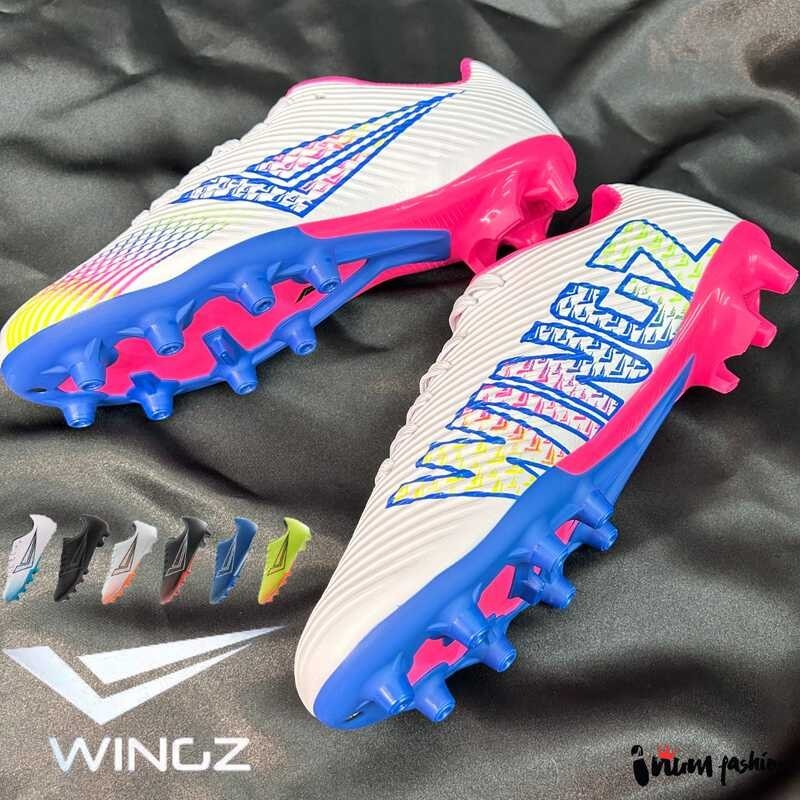 Nfshoes รองเท้าสตั๊ด วิงส์ [ Wingz WZ 1010 ] รองเท้าฟุตบอล หนังส