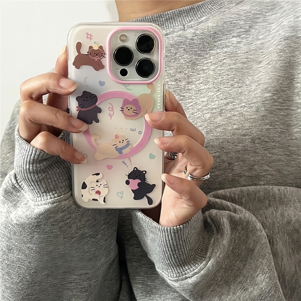 CX255 For iPhone 17 16 15 14 13 12 11 Pro Max Mini XS Max XR X 7 8 Plus SE2 SE3 With magnetic stand 