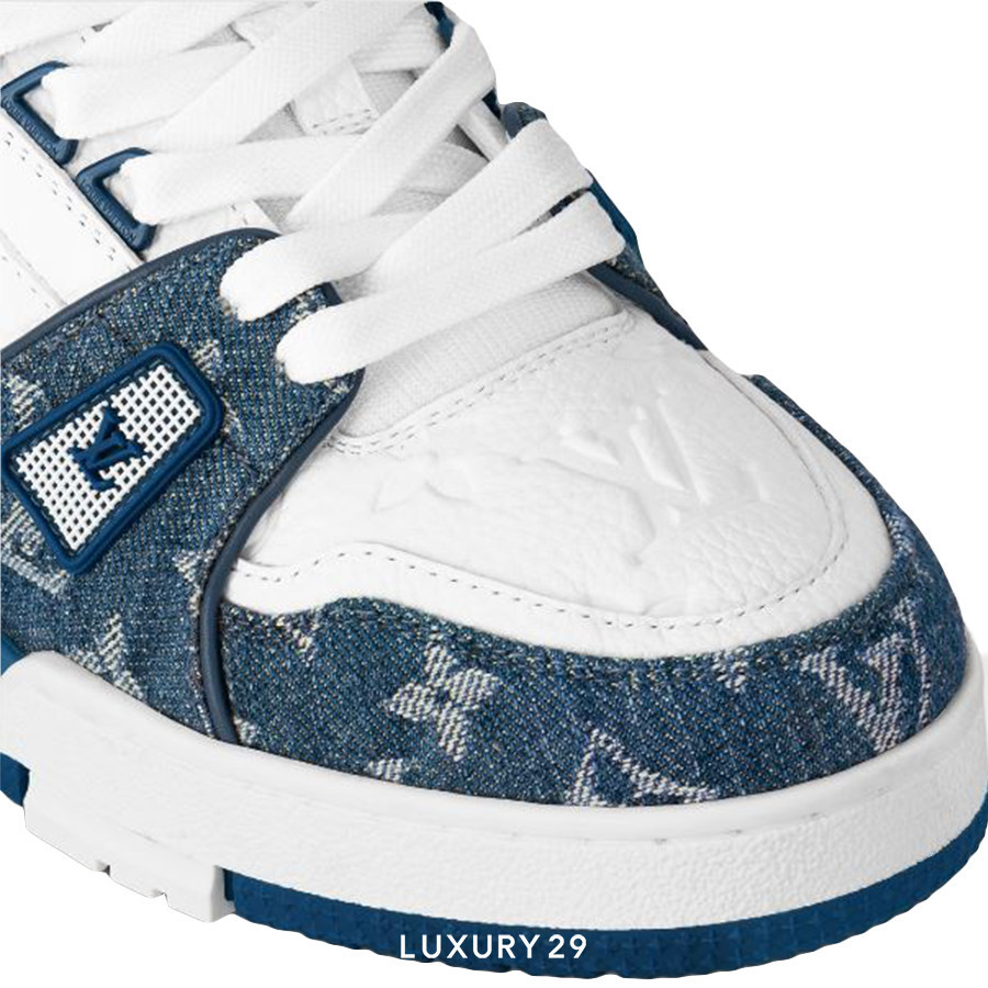 ♞,♘LV Trainer Sneaker Blue