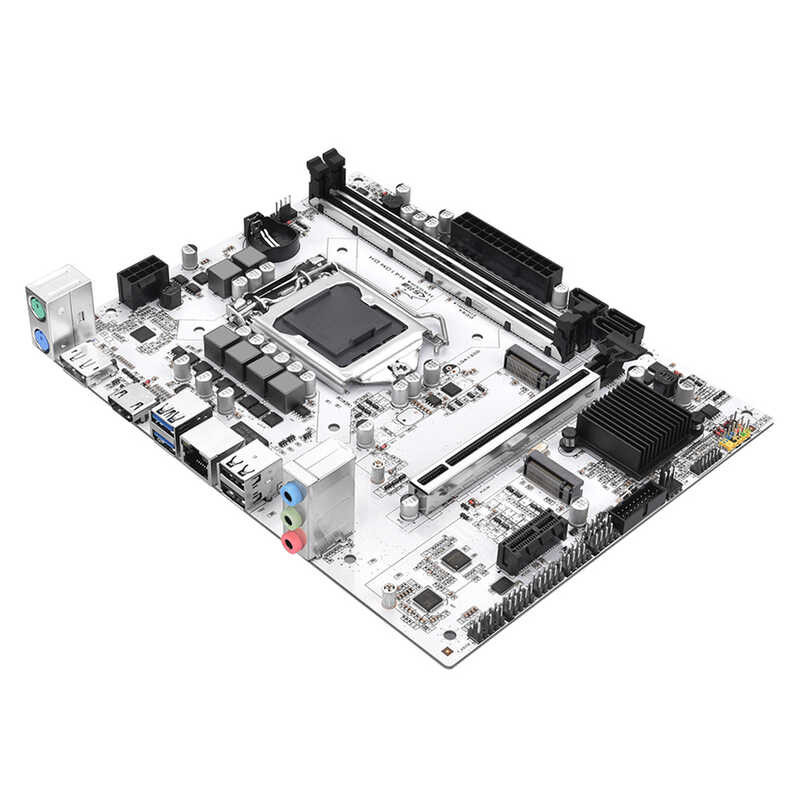 H410m DH คอมพิวเตอร์เมนบอร์ด Gigabit LAN Lga1200 พีซีเมนบอร์ด 2 * Dd
