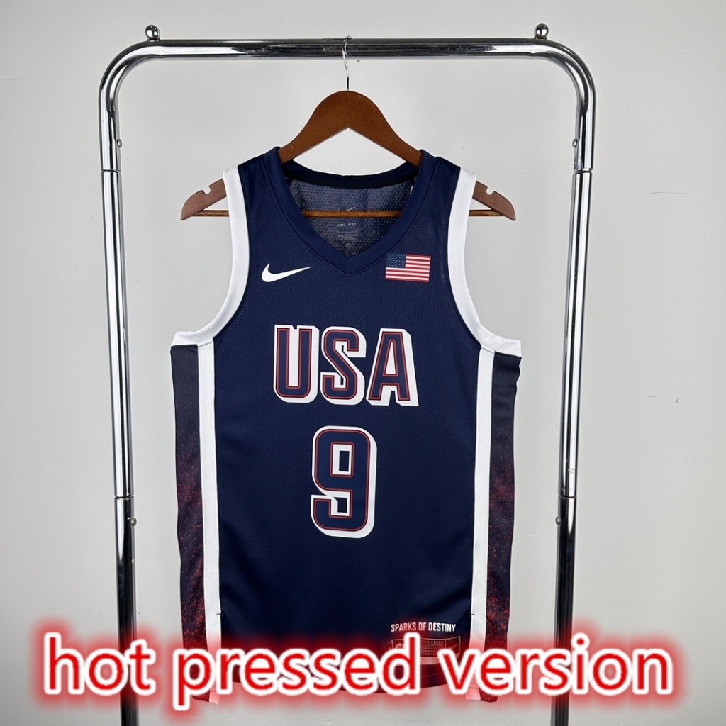 2024 NBA Jersey รุ่นกดร้อน Paris Olympic USA #9 เสื้อบาสเก็ตบอล HALIBURTON
