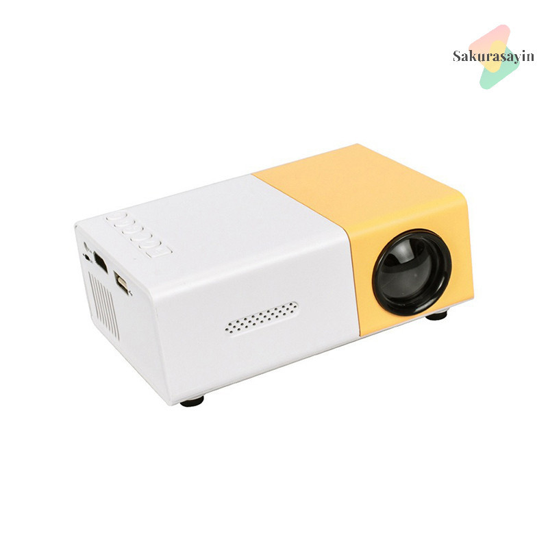 {Sakurasayin} โฮมเธียเตอร์แบบพกพา YG300 Mini Projector สมาร์ททีวีเลเซอร์ Beamer 3D Cinema LED Video