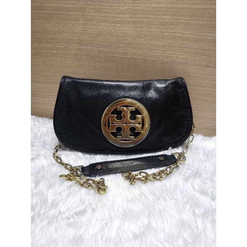 กระเป๋าTory burch ของแท้ มือ2 สภาพดี อะไหล่เฟด ซับมีเปื้อนนิดนึง