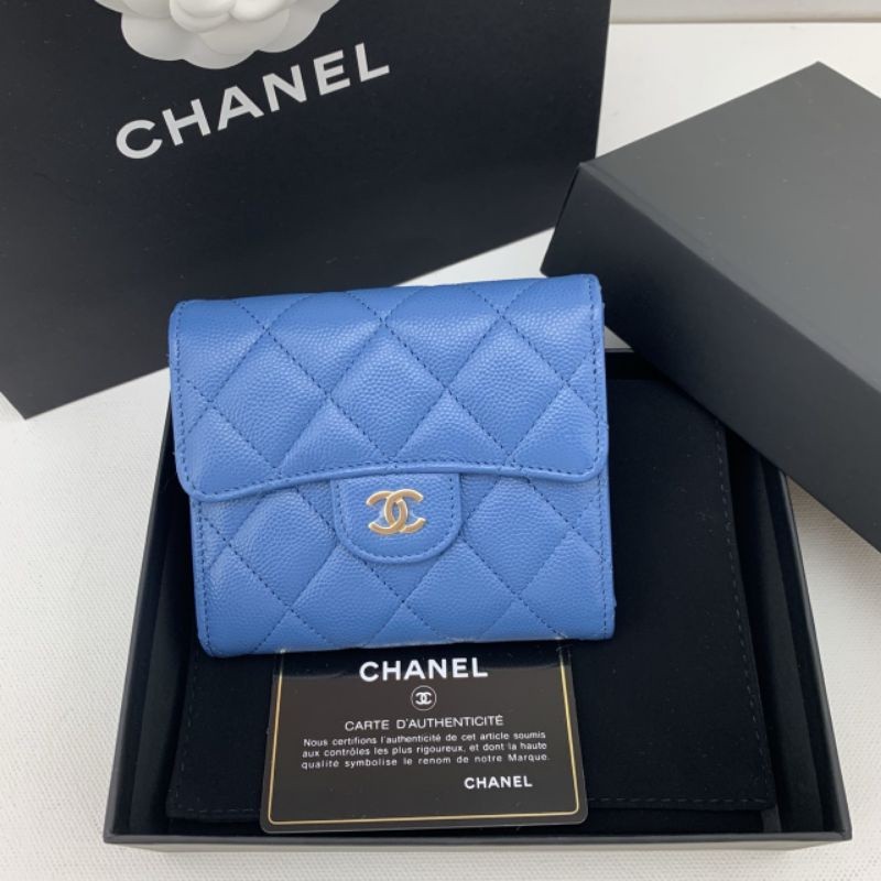 Chanel trifold wallet