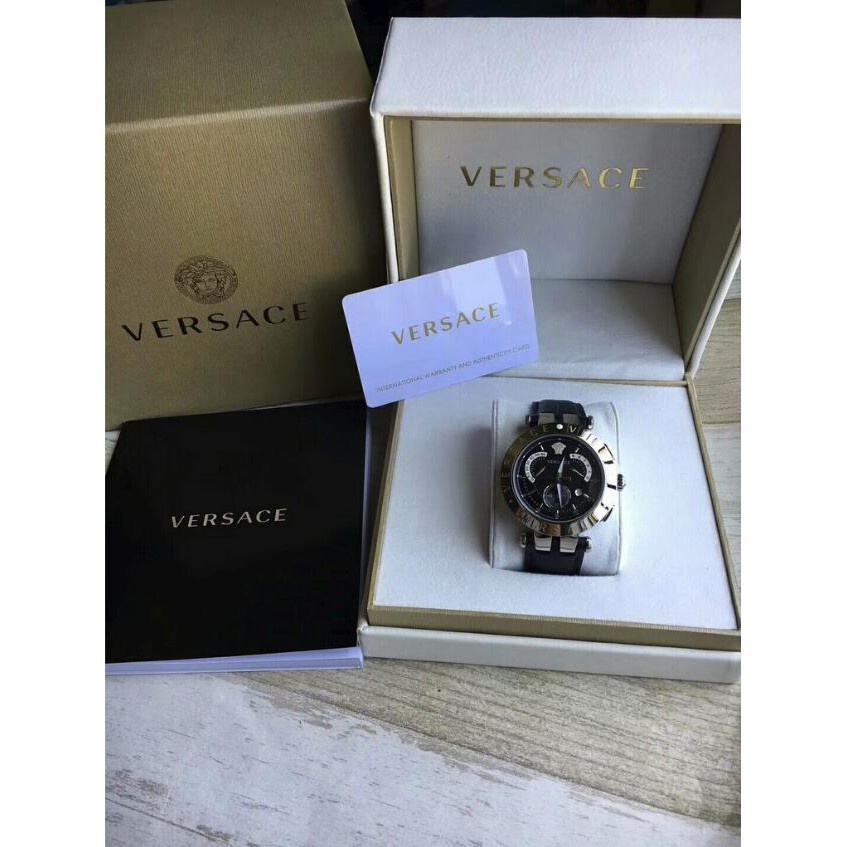 ♞,♘Versace Watch นาฬิกา Versace Versace Watch นาฬิกาข้อมือ True True Three Eyes Business Watch 42mm