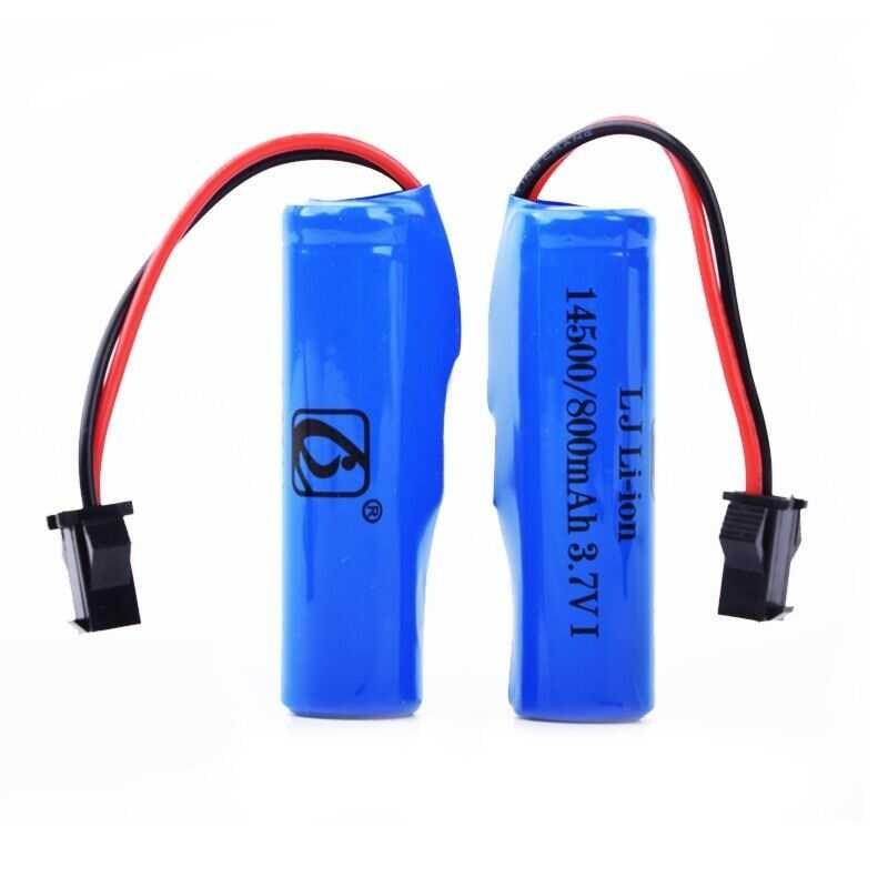 Δ สำหรับ JJRC C2 D828 800Mah 14500 แบตเตอรี่แบบชาร์จไฟได้สำหรั