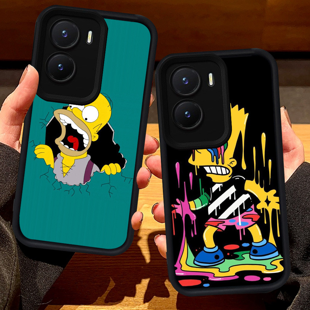 S107 Bart Simpson Casing สําหรับ VIVO Y75 Y01 Y01A T4 IQOO 13 Z10 Z9 Y55 Y22s Y22 Z9X Y15s Y15a Y35 