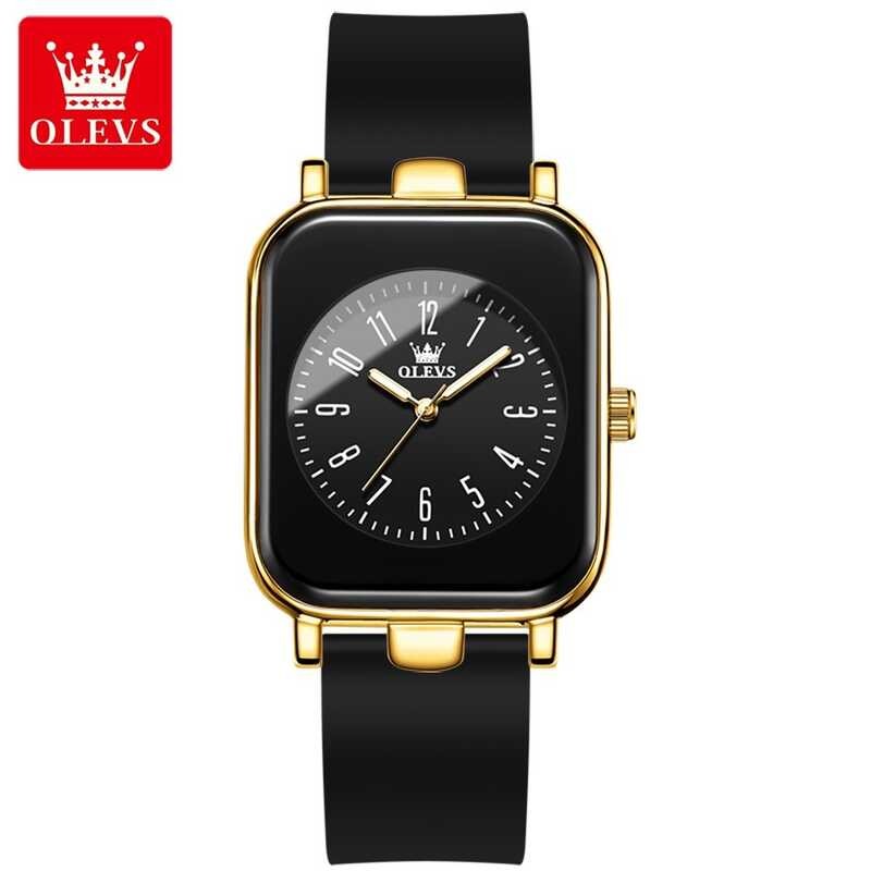 ❤ OLEVS 9961 Silicone Band Quartz Wristwatch Waterproof Fashion Watch For Women
