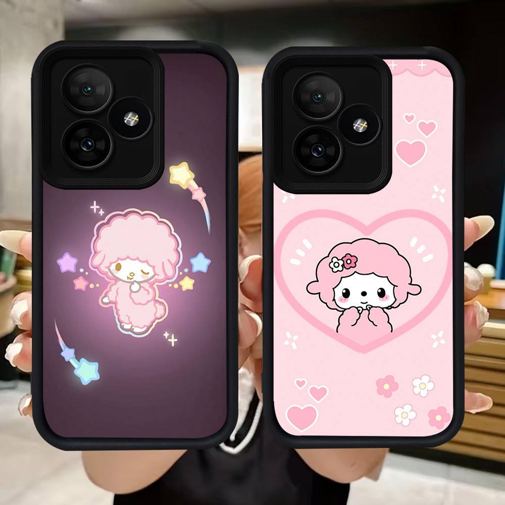 Q7 เปียโนหวานปลอกอ่อนสําหรับRealme C63 C55 C67 Narzo 50A Prime GT 6 C51 C53 หมายเหตุ 50 C31 C35 60 C