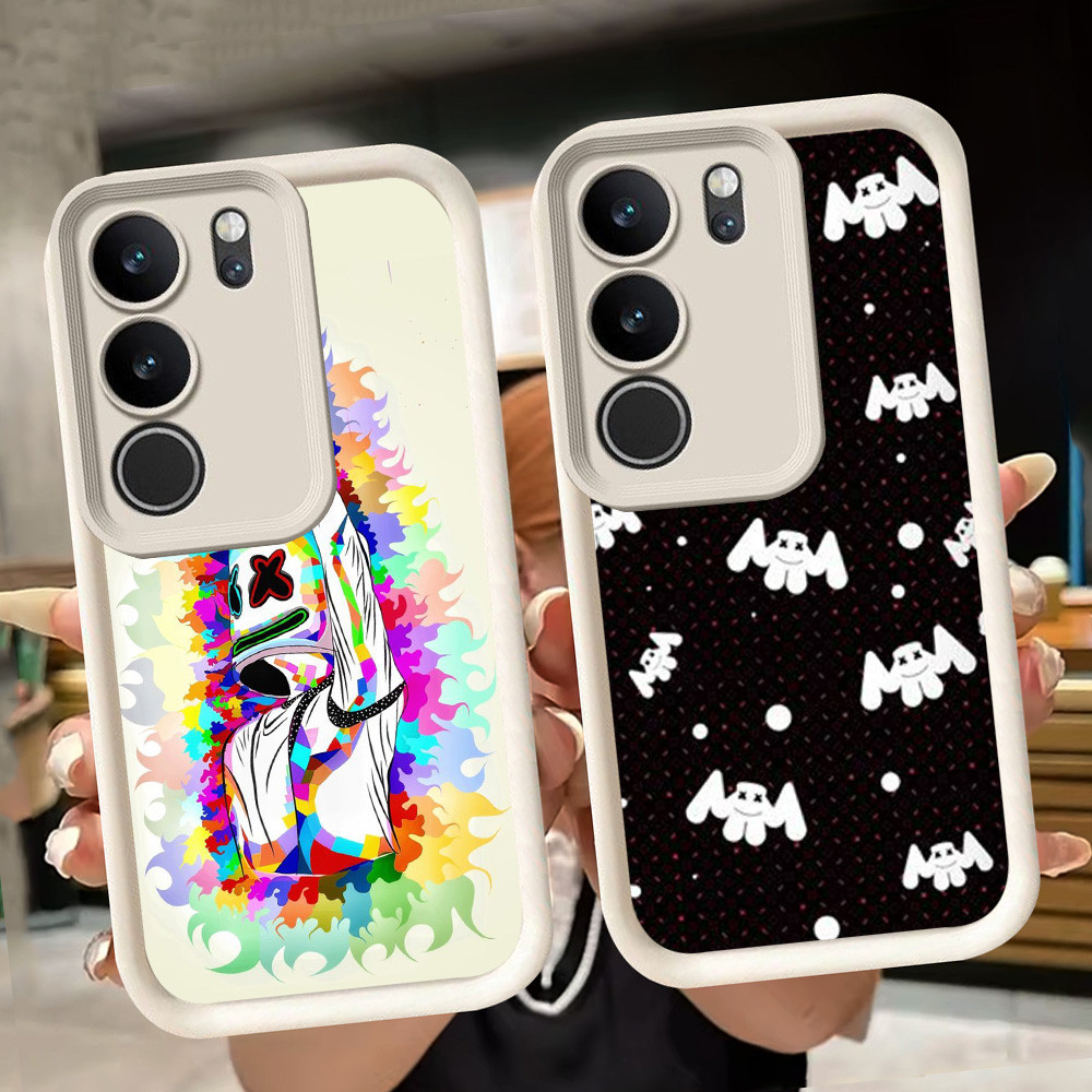 ปลอกอ่อนสําหรับ VIVO Y29 Y81s Y200e V29E V27E V27 Y300 Y100 Y19S Y81 V29 V40 Lite Pro 5G สีขาว Q2 Ma