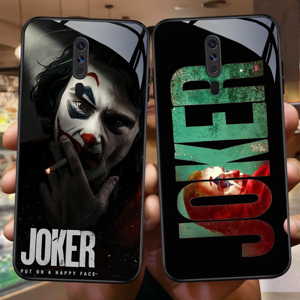 NA-80 Smile J-Joker HD Softcase Glossy Glass สําหรับ OPPO A5 A9 F11 A9X Reno 2F 2Z Pro