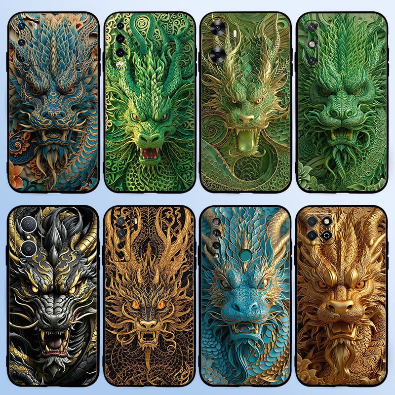 J5H Creative cool การ์ตูนมังกรจีนสําหรับ Huawei Y9A Y5 Y6s Y6 Pro Y7 Y9 Prime tpu กรณี