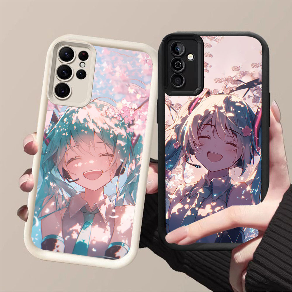 YZ-101 รุ่น Q ของ Hatsune Miku สวยมากสําหรับ Samsung A55 S25 S21 A54 M15 A26 S24 FE Ultra 5G