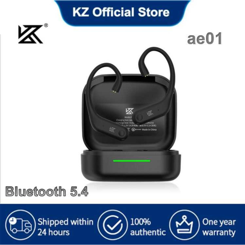 ❤ KZ Ae01หูฟังบลูทูธอัปเกรดใหม่หูฟังบลูทูธบลูทูธ5.4 AAC HD ถอดรหัสไมโครโฟนคู่การโทร ENC ลดเสียง
