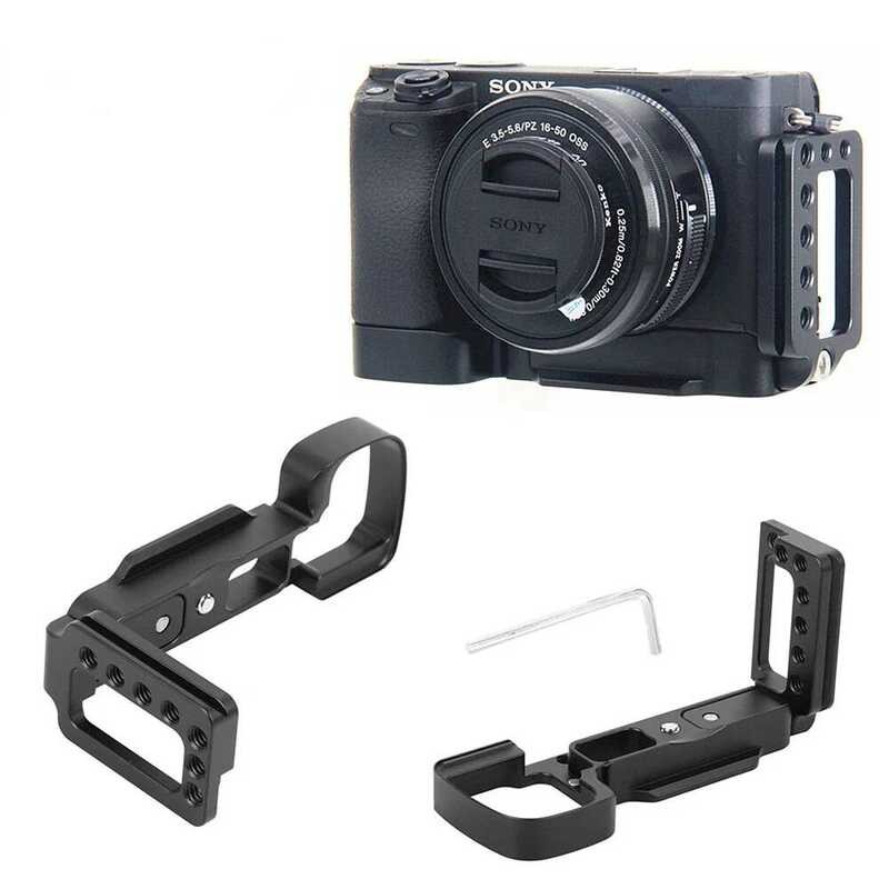 ▥ QUICK RELEASE Vlog L แผ่นยึด Hand Grip สําหรับ Sony A6000 A6100 A6300 A6400 ดิจิตอลกล้องสําหร