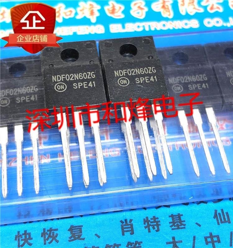 5 ชิ้น NDF02N60ZG TO-220F 600V