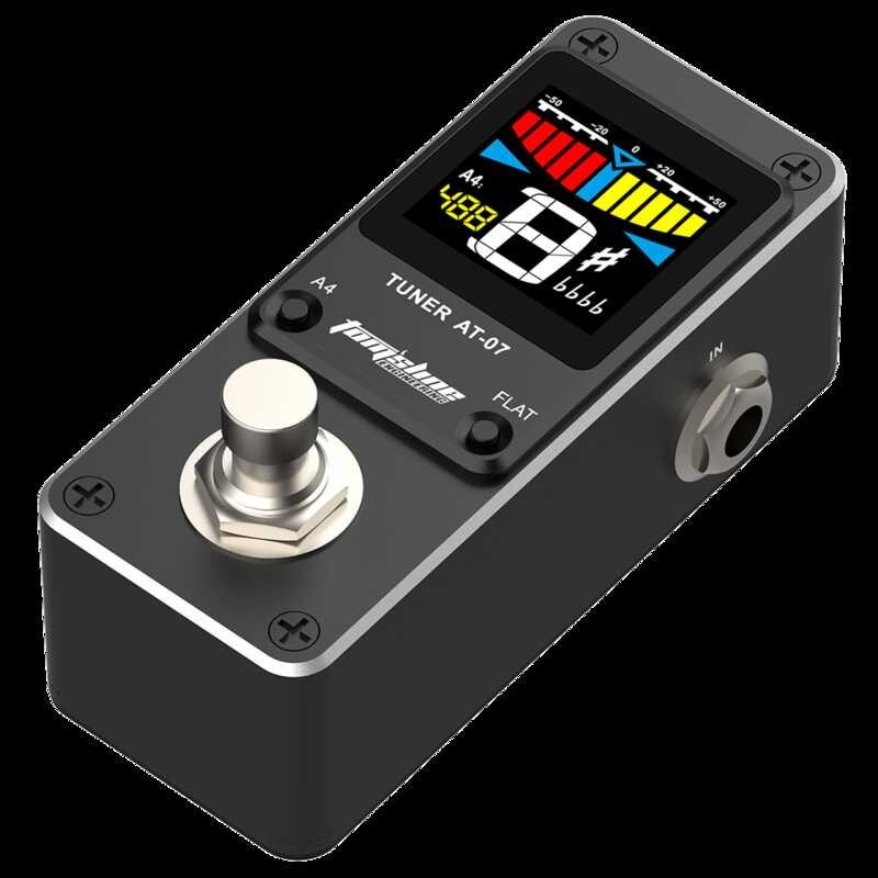 ➧ AROMA At-07 มินิ Tuner เท้ากีต้าร์เอฟเฟกต์เหยียบกีต้าร์