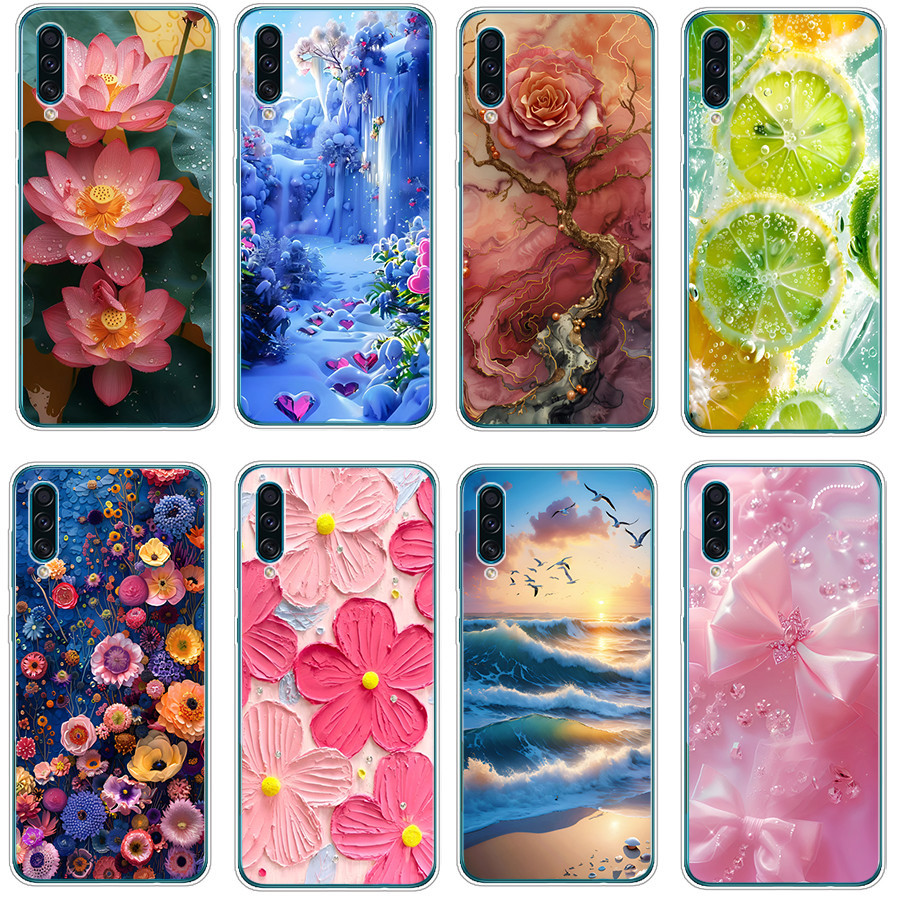 เคสสําหรับ Samsung galaxy A50 A50S A30S เคสซิลิโคนแบบนุ่ม TPU พิมพ์ฝาครอบโทรศัพท์