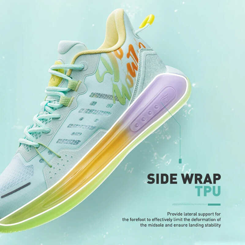 Xtep รองเท้าบาสเก็ตบอลผู้ชายข้อต่ำใหม่ทนต่อการสึกหรอ