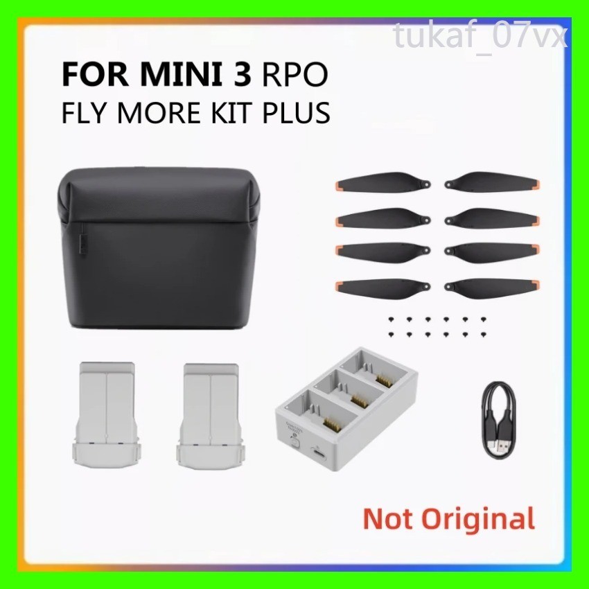 Mini 3 Pro Fly More Kit Plus / สำหรับ DJI MINI3 Pro 2 เที่ยวบินอัจฉริยะ แบตเตอรี่ ฮับชาร์จสามทางพร้