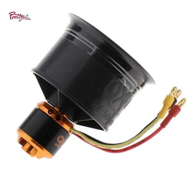 Prettyia 50Mm Duct Fan 12 Blade Brushless Motor For RC EDF Jet Plane Accessories CW